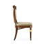 Sokol Medium Walnut Side Chair Upholstered in COM None distressing