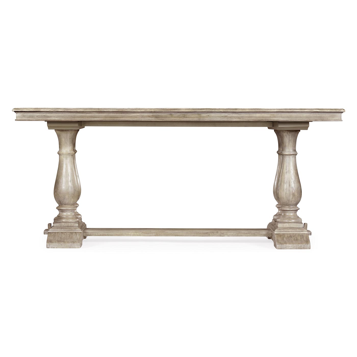 Rustic Grey Rectangular Fixed Top Dining Table 71