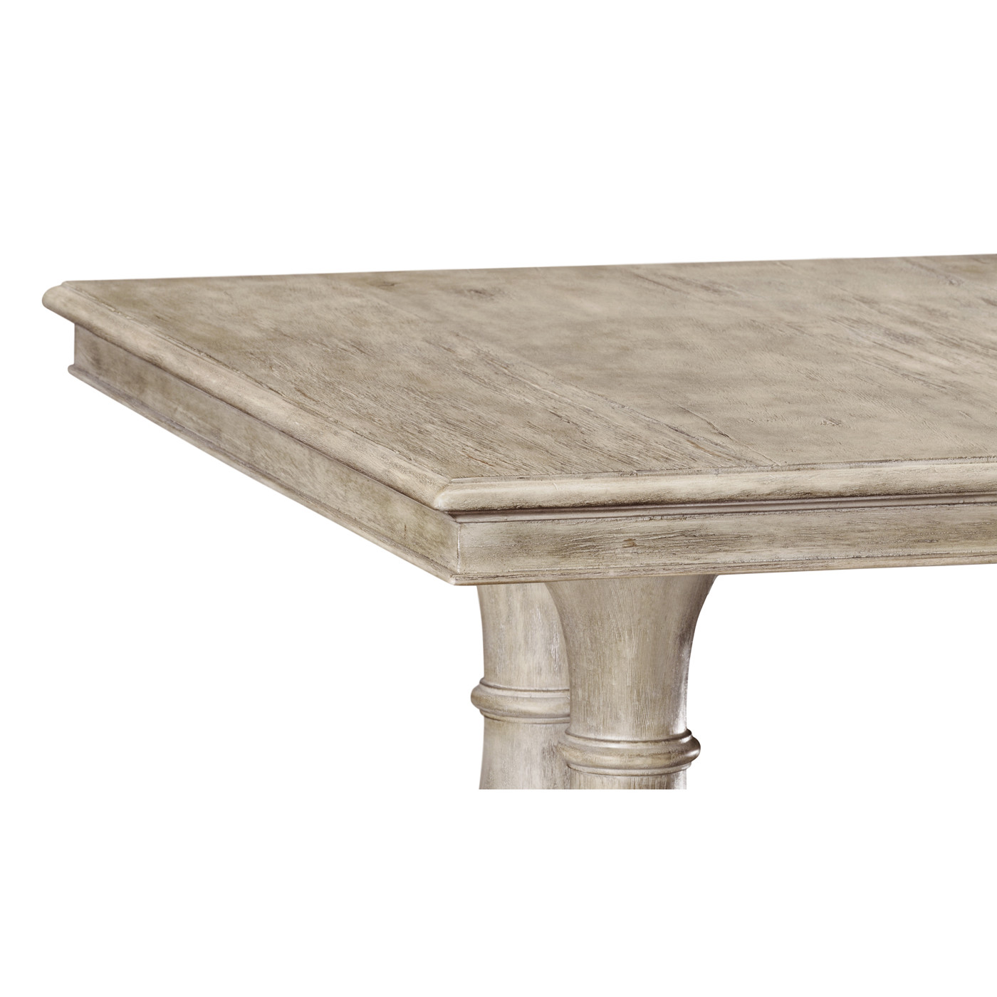 Rustic Grey Rectangular Fixed Top Dining Table 71