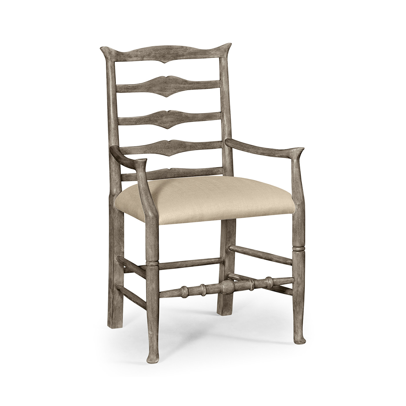 Casual Ladder Back Arm Chair
