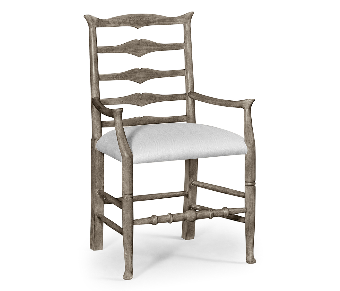 Casual Ladder Back Arm Chair