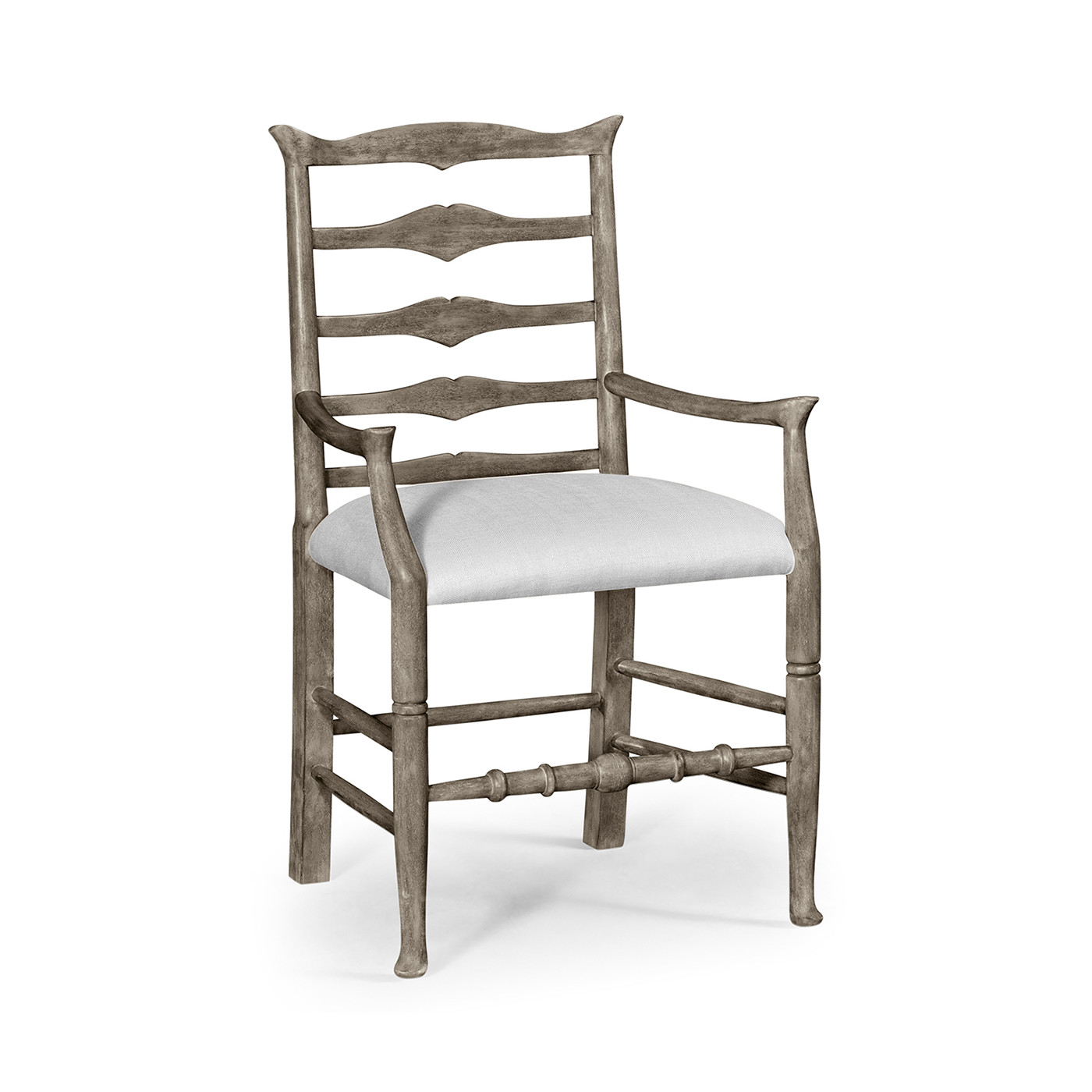 Casual Ladder Back Arm Chair