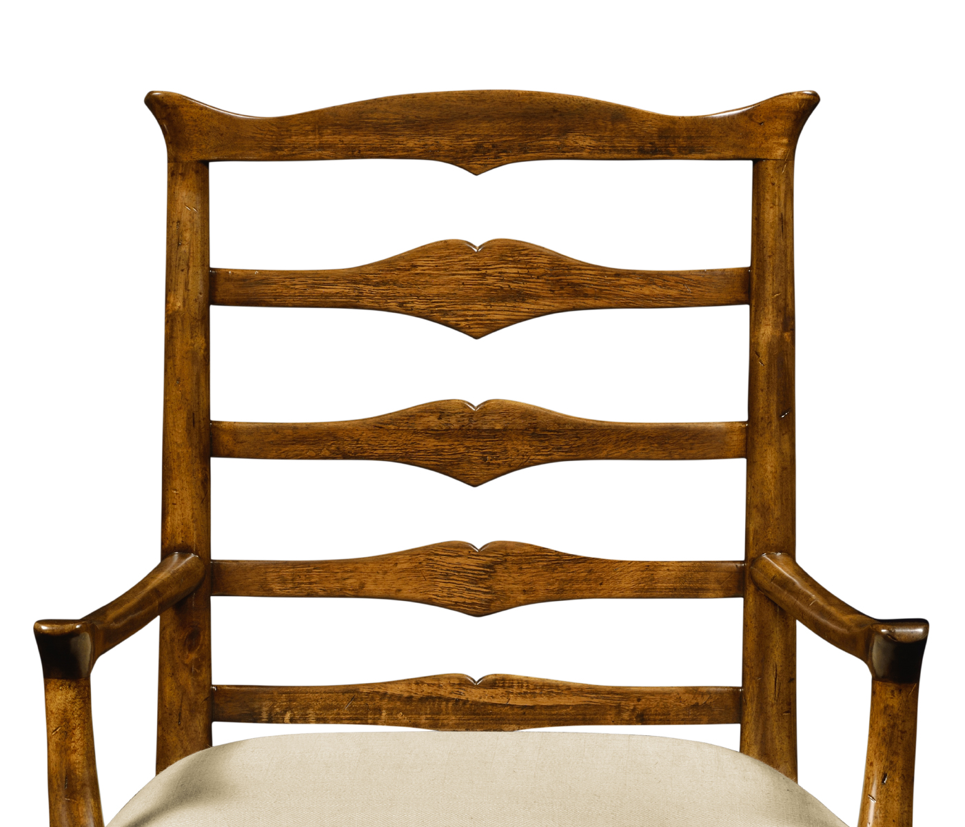 Casual Ladder Back Arm Chair