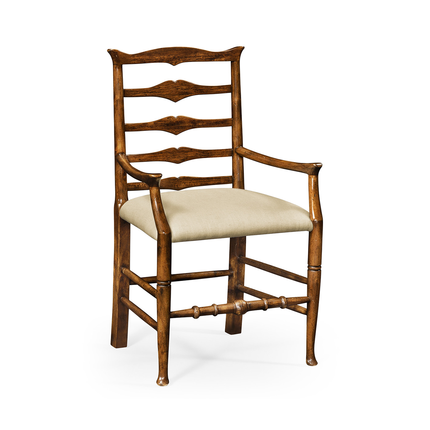 Casual Ladder Back Arm Chair