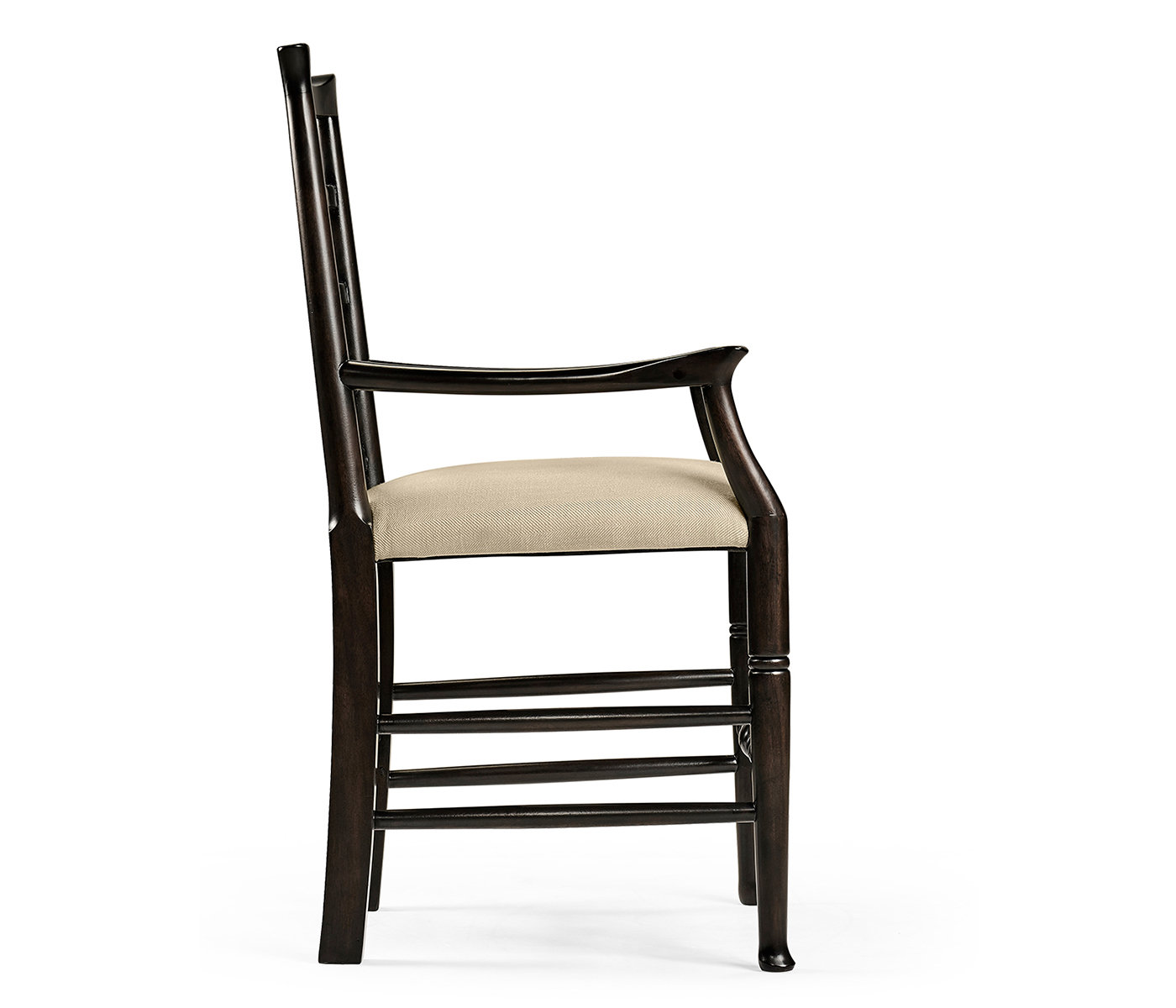 Casual Ladder Back Arm Chair