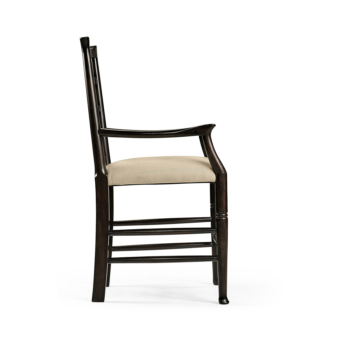 Casual Ladder Back Arm Chair