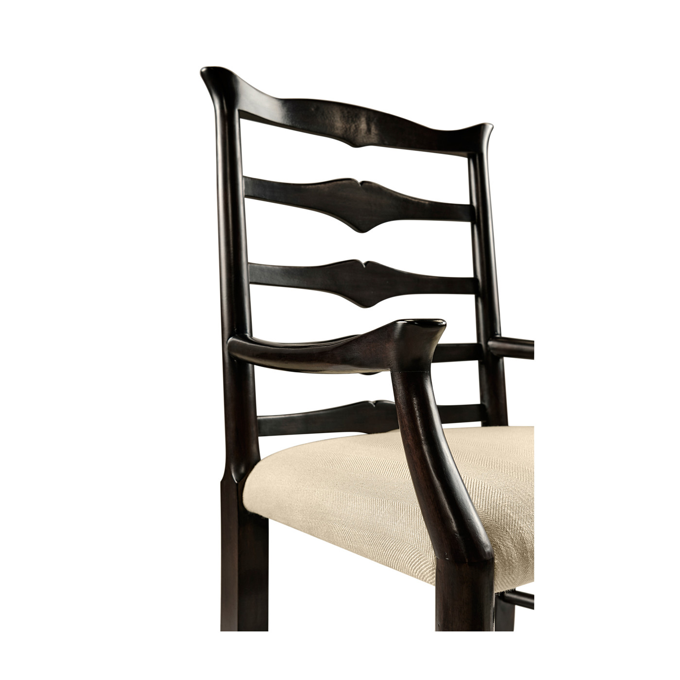 Casual Ladder Back Arm Chair