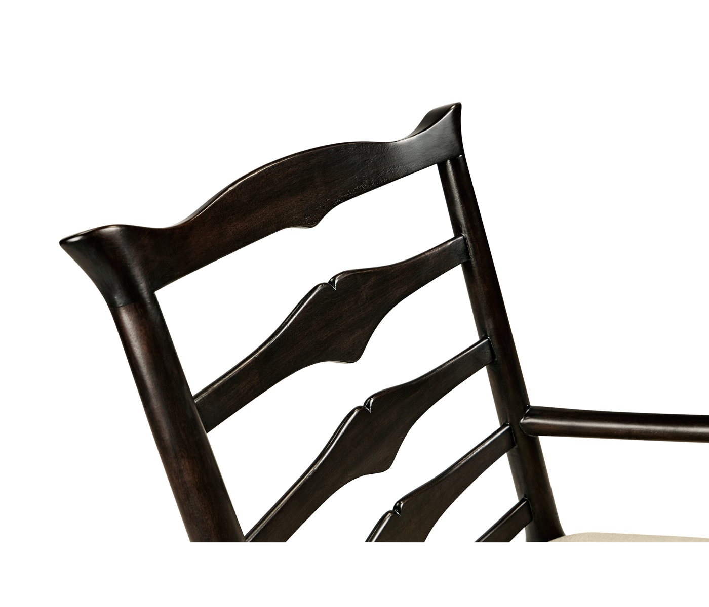 Casual Ladder Back Arm Chair