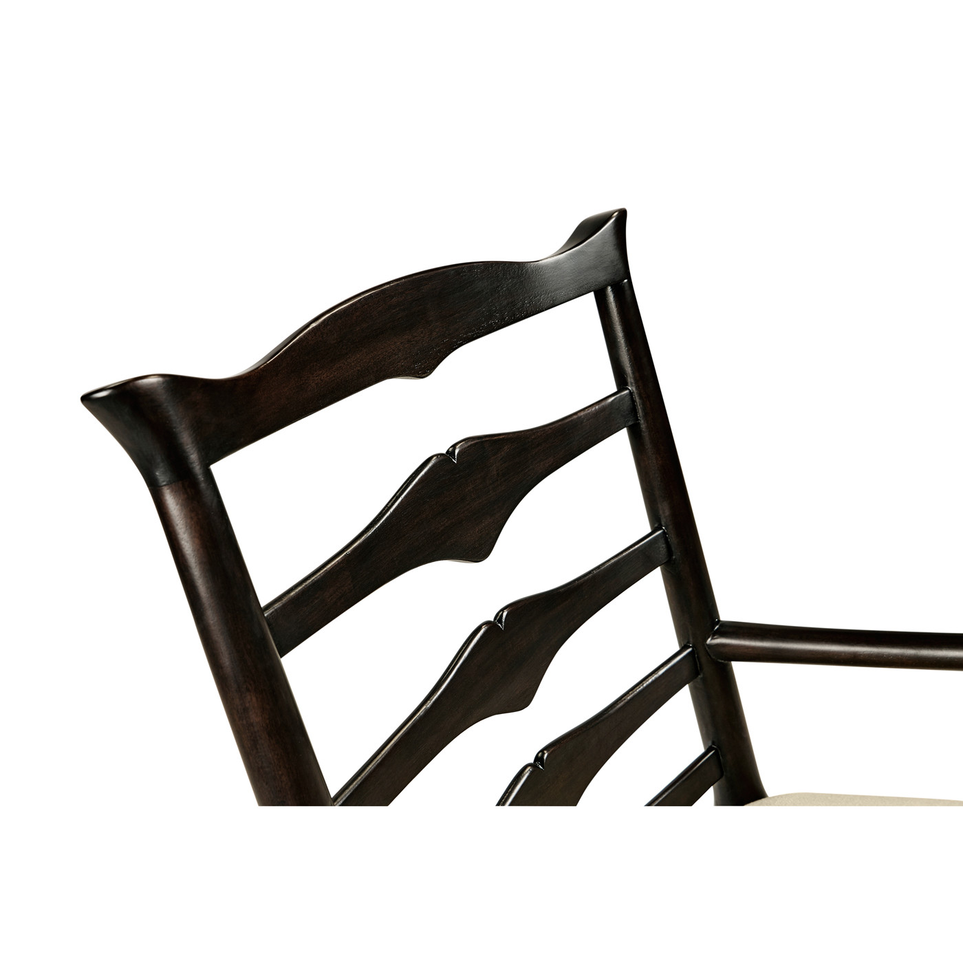 Casual Ladder Back Arm Chair