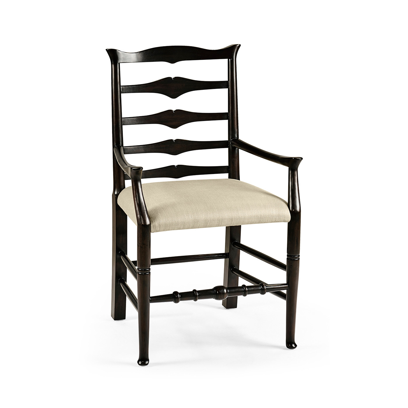 Casual Ladder Back Arm Chair