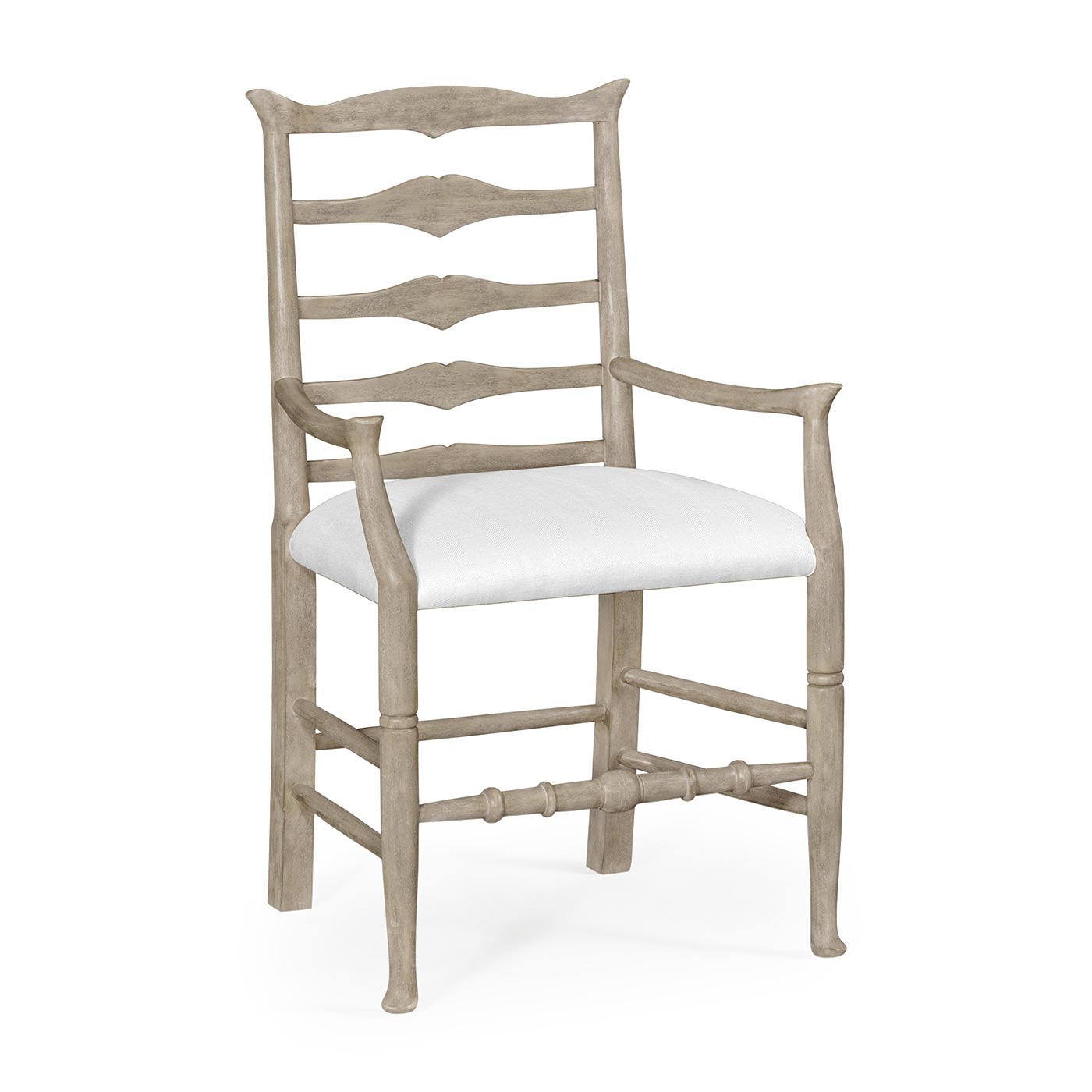 Casual Ladder Back Arm Chair
