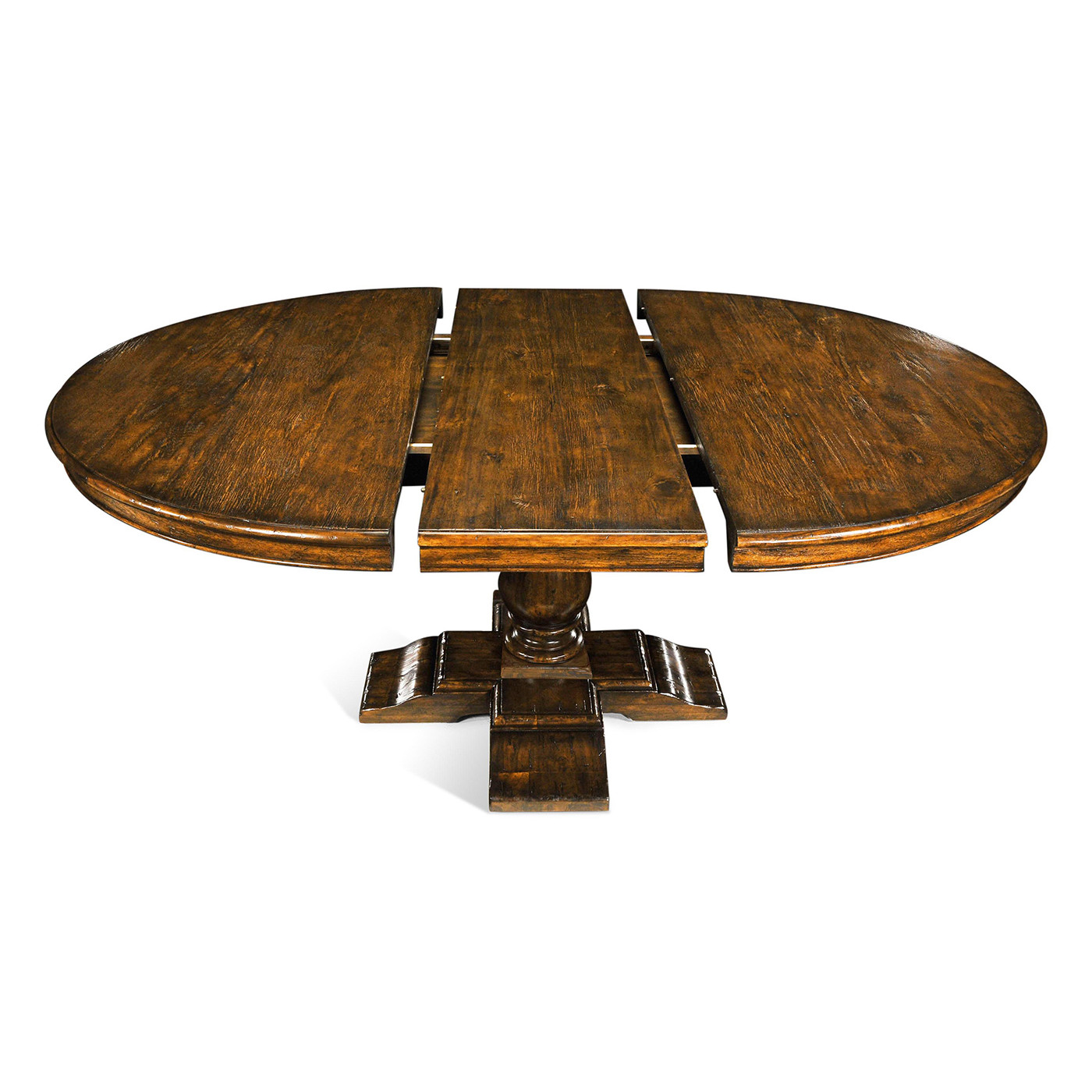 Circular Extending Dining Table in Country Walnut 55