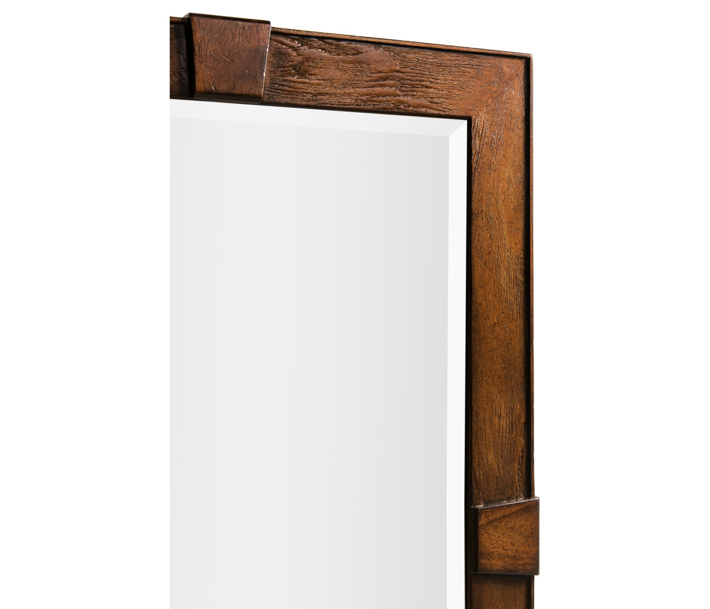 Country Walnut Rectangular Mirror