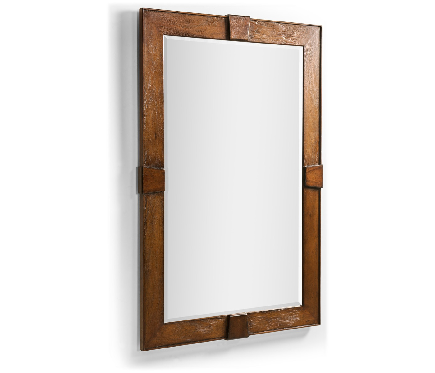 Country Walnut Rectangular Mirror
