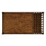 Country Walnut Rectangular Coffee Table with Magazine Rack