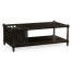 Dark Ale Rectangular Coffee Table with Magazine Rack