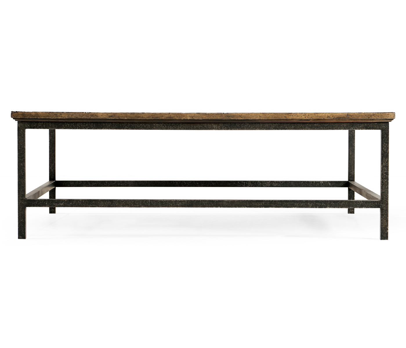 Medium Driftwood Square Coffee Table with Iron Base