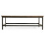 Medium Driftwood Square Coffee Table with Iron Base