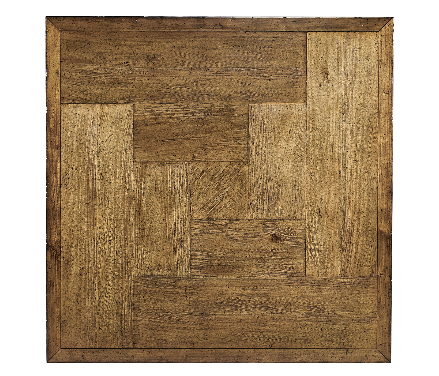 Medium Driftwood Square Coffee Table with Iron Base