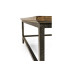 Medium Driftwood Square Coffee Table with Iron Base