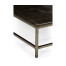 Dark Ale Square Coffee Table with Iron Base