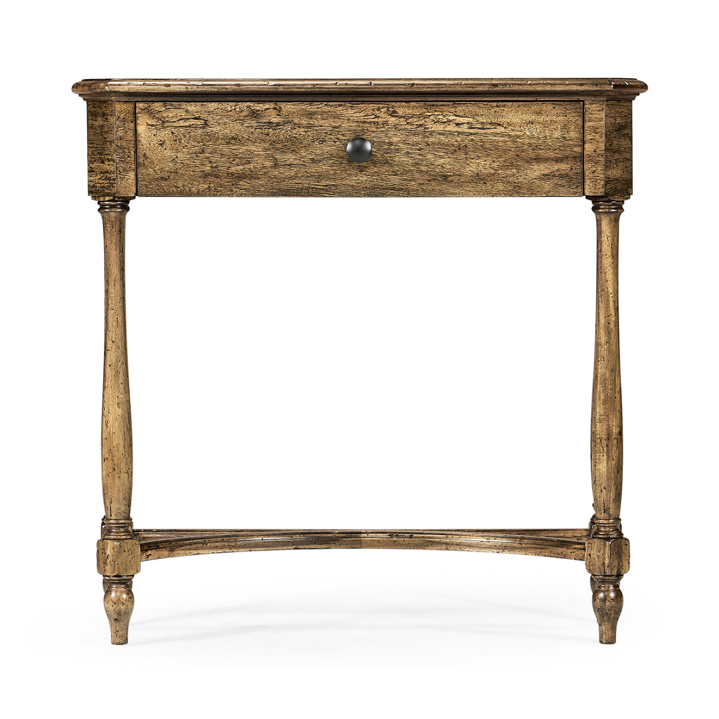 Medium Driftwood Small Console Table with Drawer