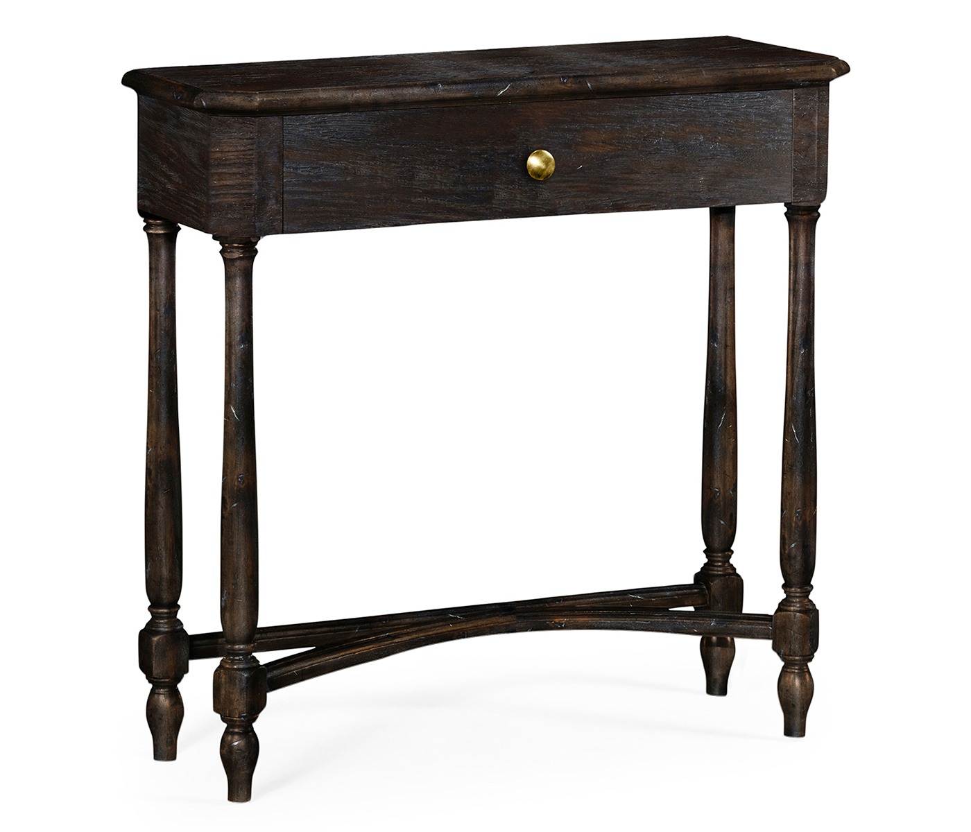 Dark Ale Small Console Table with Drawer