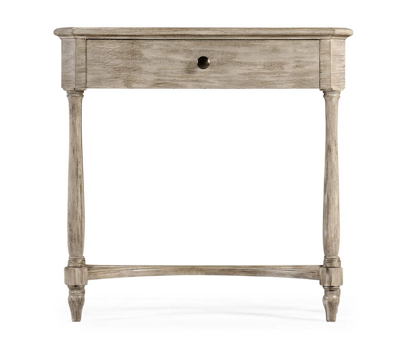 Rustic Grey Small Console Table with Drawer