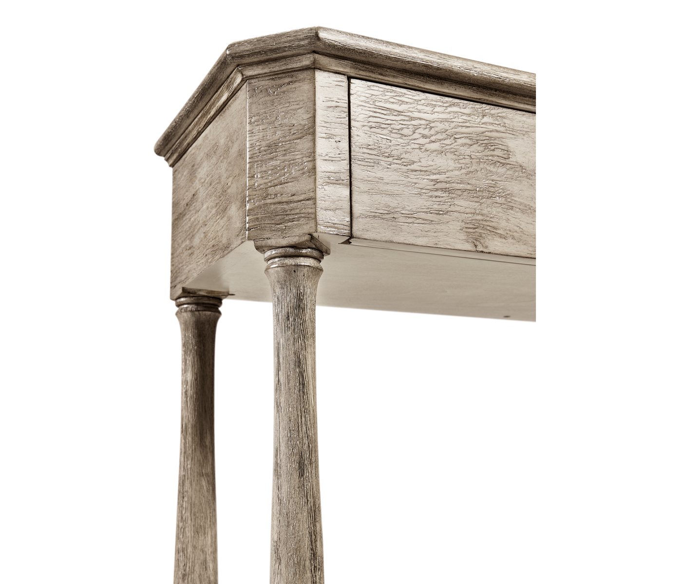 Rustic Grey Small Console Table with Drawer