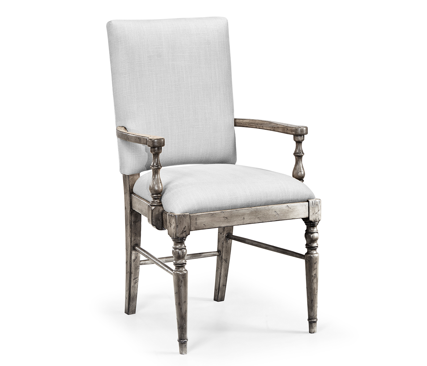 Casual Upholstered Dining Arm Chair