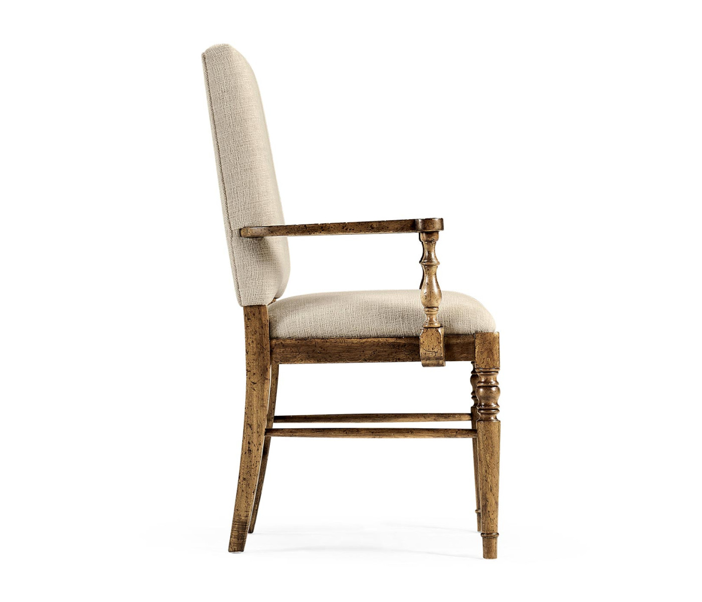 Casual Upholstered Dining Arm Chair