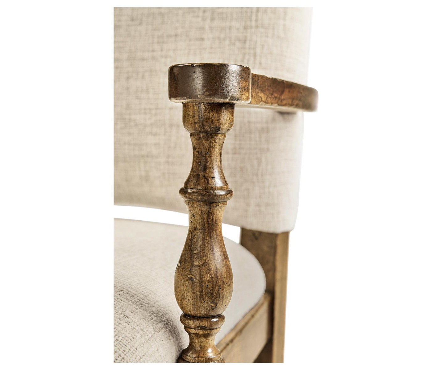 Casual Upholstered Dining Arm Chair