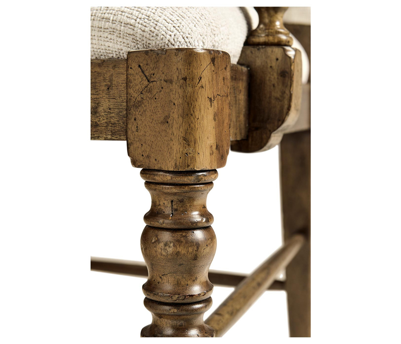 Casual Upholstered Dining Arm Chair