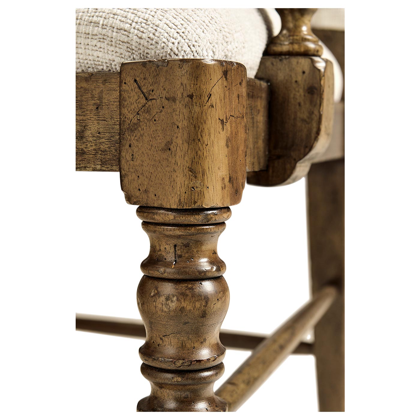 Casual Upholstered Dining Arm Chair