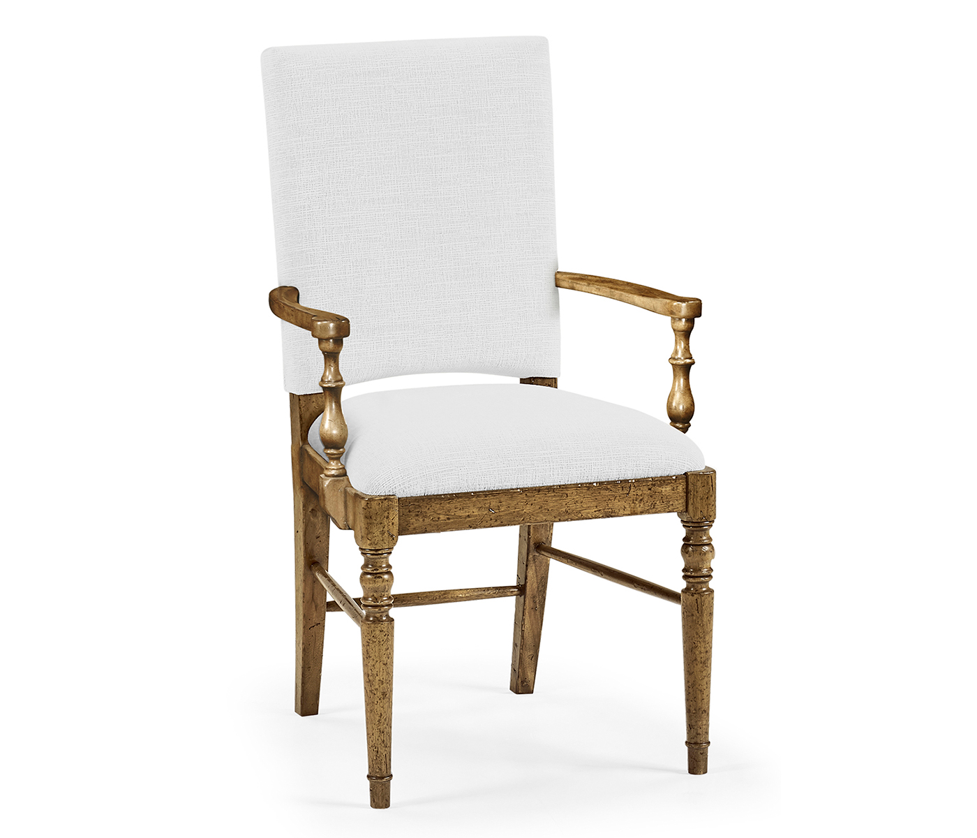 Casual Upholstered Dining Arm Chair