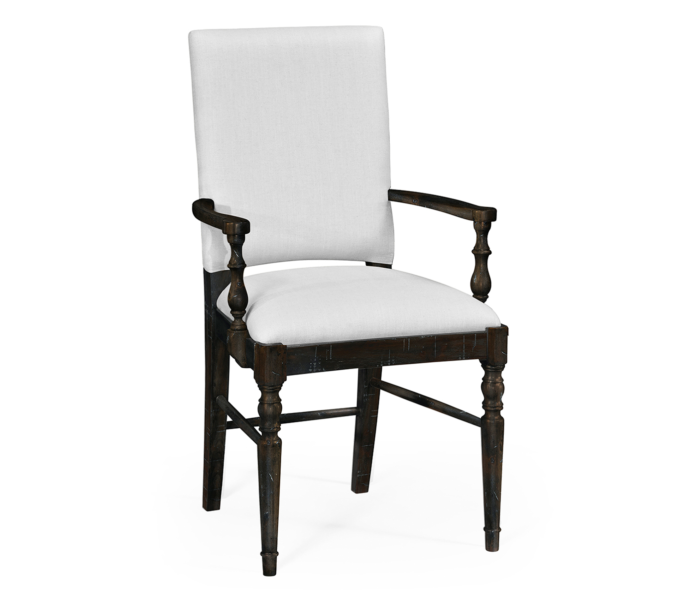 Casual Upholstered Dining Arm Chair