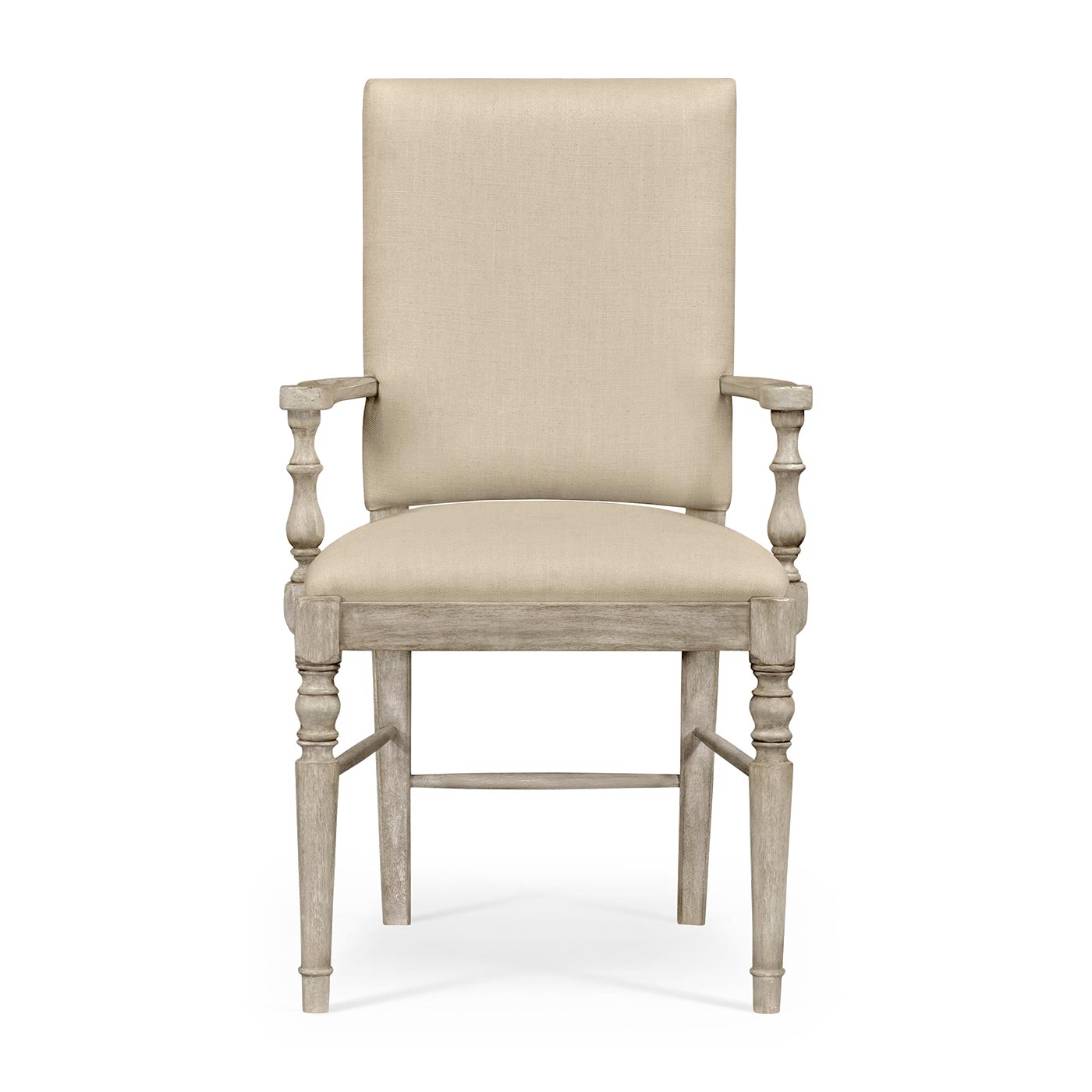 Casual Upholstered Dining Arm Chair