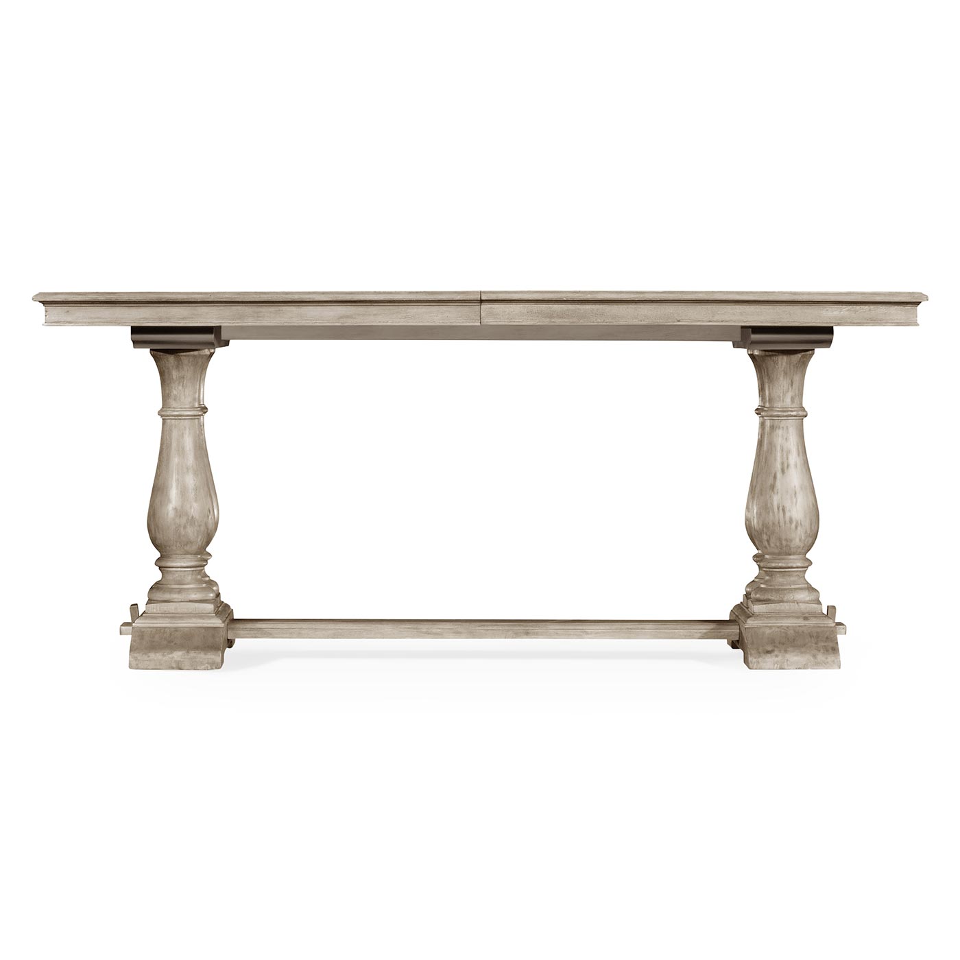 Rustic Grey Rectangular Extending Dining Table 71