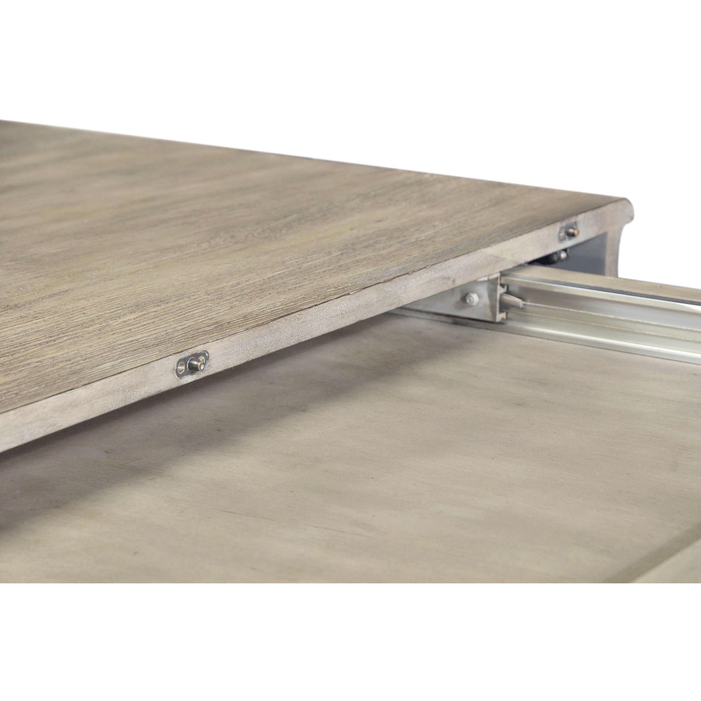 Rustic Grey Rectangular Extending Dining Table 71