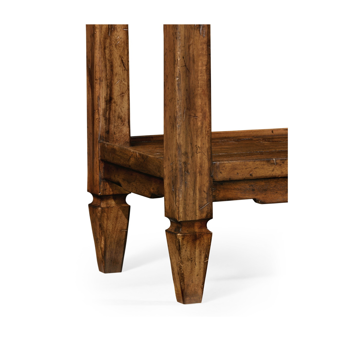 Console Table with Drawers in Country Walnut