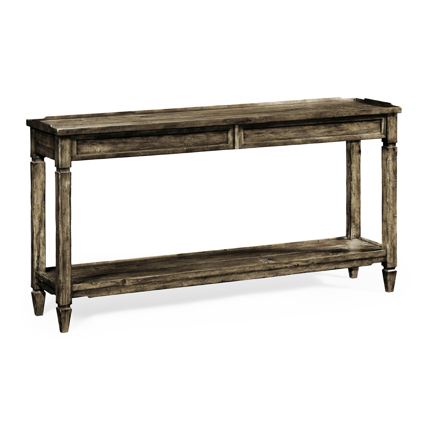 Console Table with Drawer in Dark Driftwood