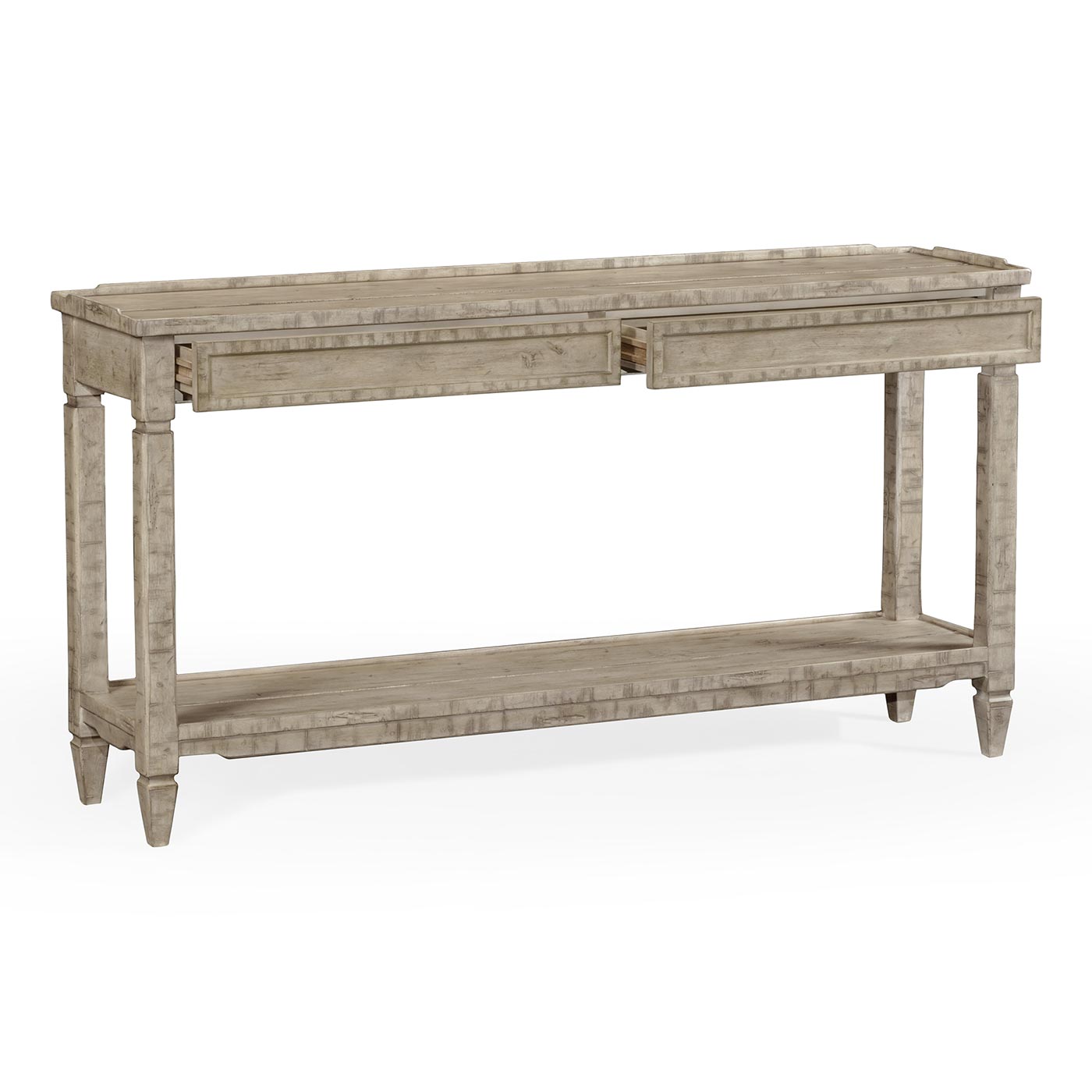 Console Table with Drawer in Rustic Grey