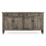 Casual Dark Grey Four Door Sideboard