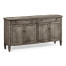 Casual Dark Grey Four Door Sideboard