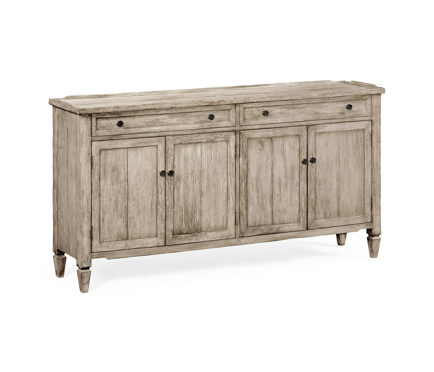 Casual Rustic Grey Four Door Sideboard