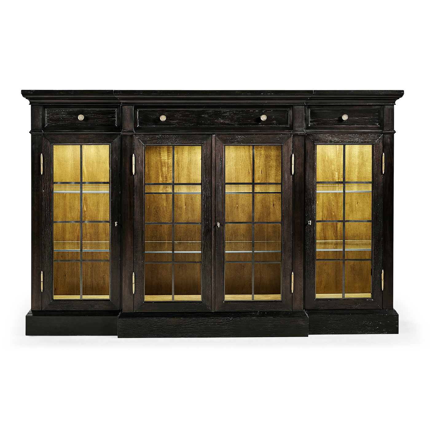 Casual Four Door China Display Cabinet