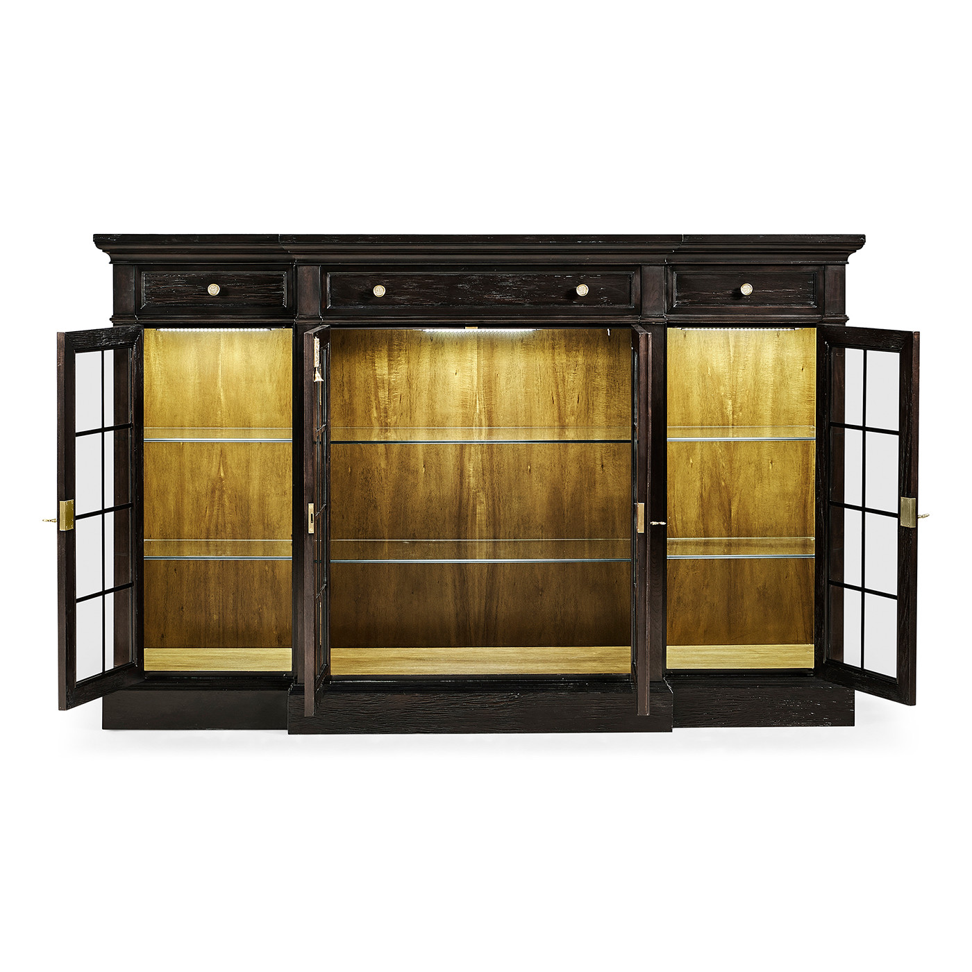 Casual Four Door China Display Cabinet
