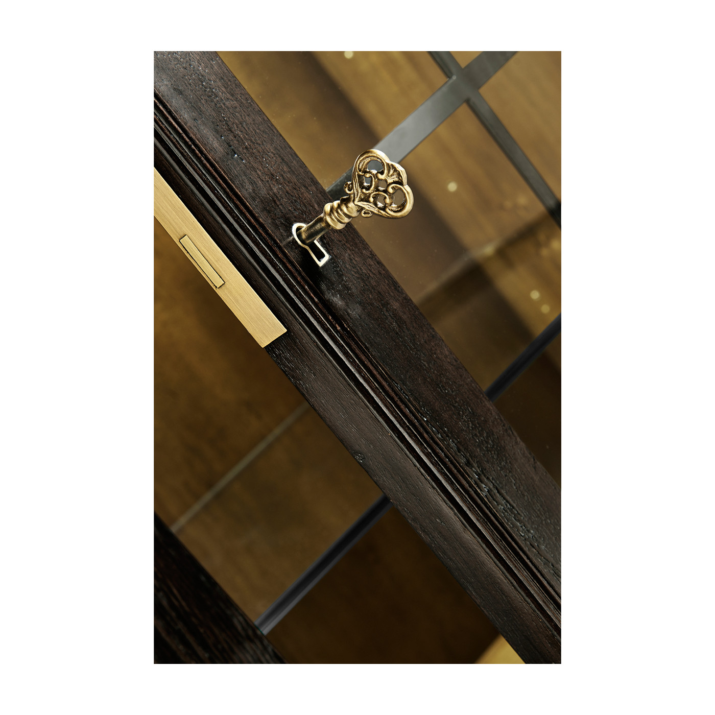 Casual Four Door China Display Cabinet