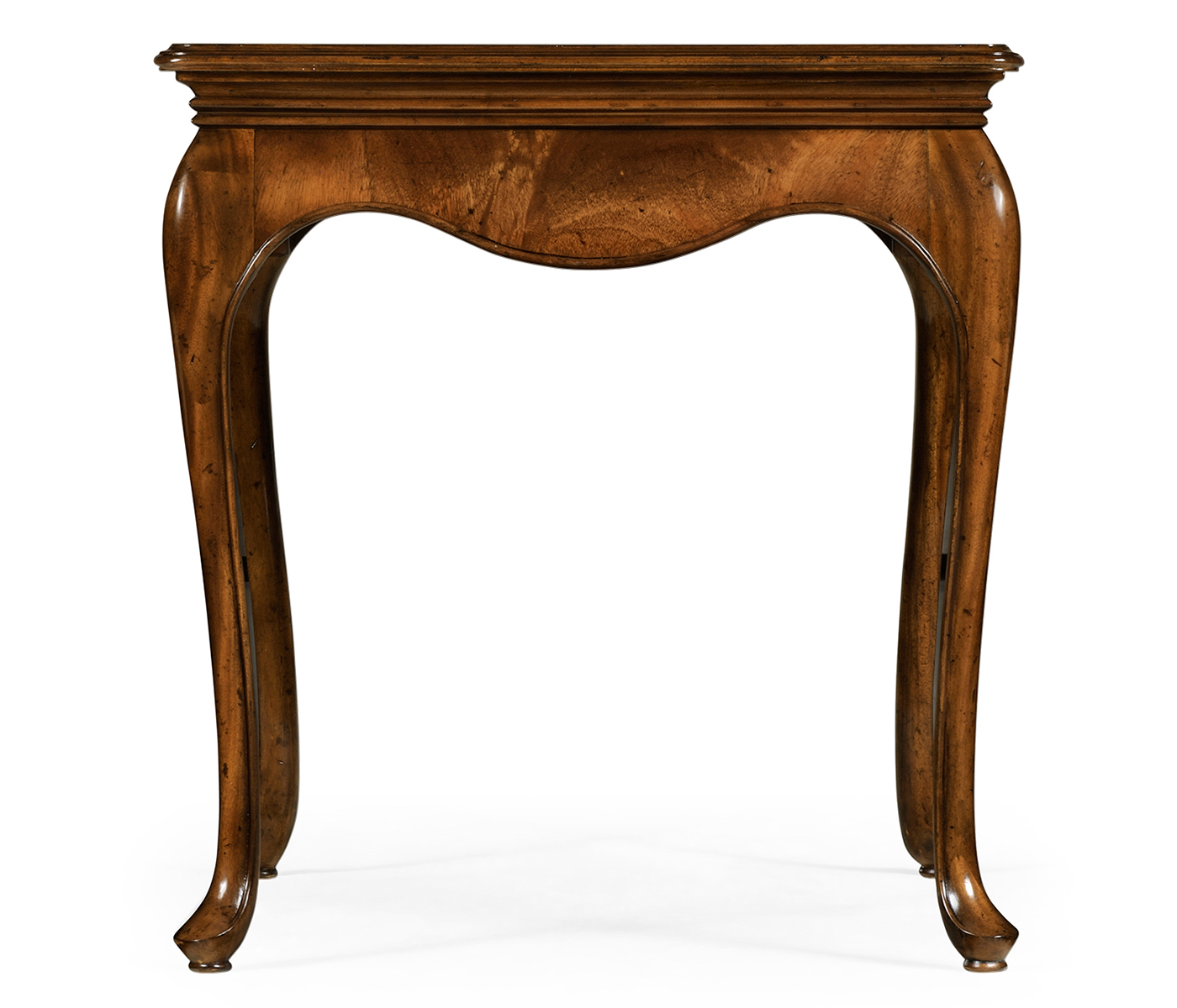 Square side table in antique mahogany