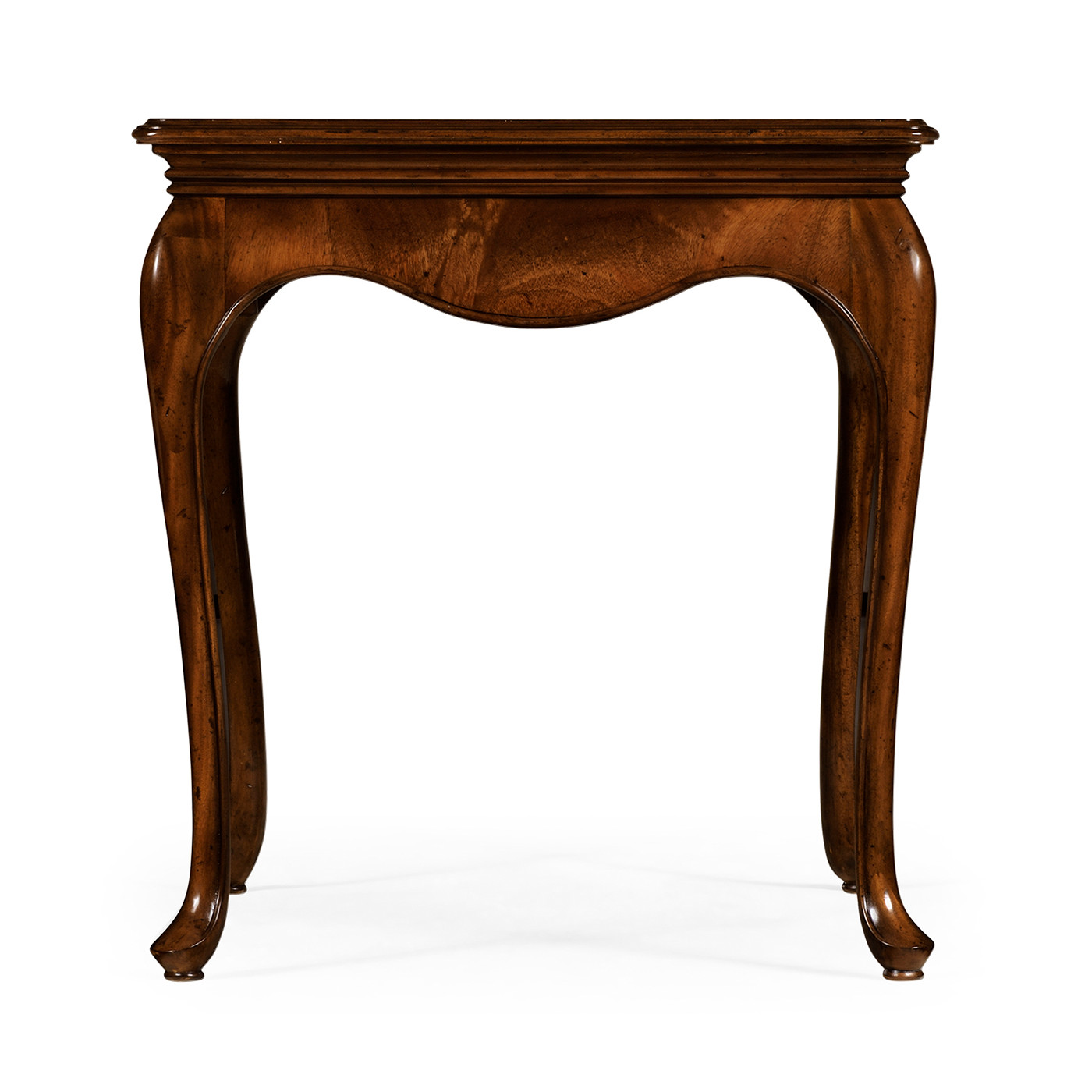 Square side table in antique mahogany